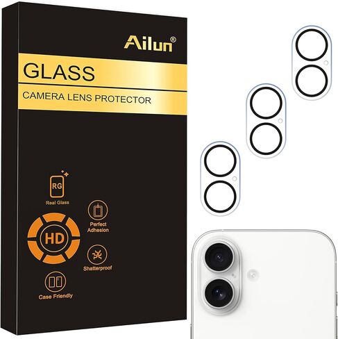 Ailun 3 Pack Camera Lens Protector for iPhone 17 Pro Max, Tempered Glass | Tempered Glass, Ultra HD, Anti-Scratch, Case Friendly in Saudi Arabia