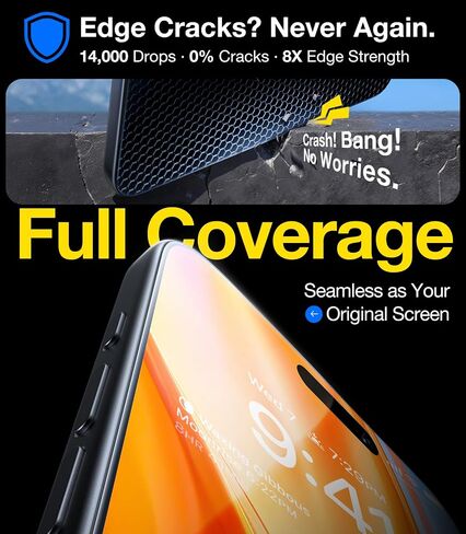 UltraGlass TOP 9H+ Armor for iPhone 17 Pro Max Screen Protector, 2 Pack | NO.1 Military Grade Shatterproof, Screen Protector 17 Pro Max Tempered Glass 17 ProMax, Longest Durable, One-Pull Tray in Saudi Arabia