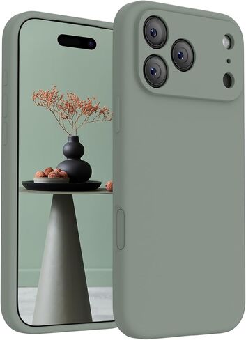 FireNova Magnetic for iPhone 17 Pro Case, 6.3", Calke Green | Compatible with MagSafe, Integrated Silicone Camera Control Button, Camera Protection, Anti-Scratch Soft Microfiber Lining in Saudi Arabia