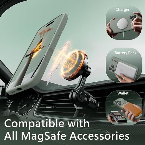 FireNova Magnetic for iPhone 17 Pro Case, 6.3", Calke Green | Compatible with MagSafe, Integrated Silicone Camera Control Button, Camera Protection, Anti-Scratch Soft Microfiber Lining in Saudi Arabia