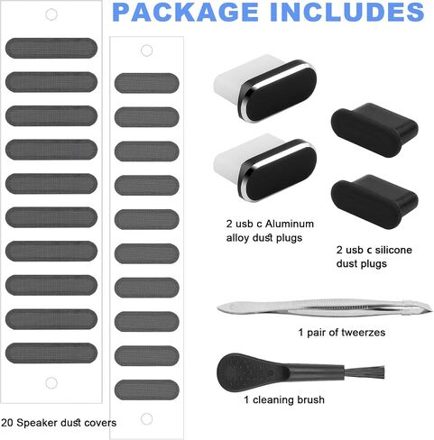 USB C Dust Plug for iPhone 15 16 17 Series, USB C Port Cover Phone Speaker Cover, Phone Charging Port Cleaner for Samsung Galaxy S23, S22 Ultra S21 FE S20, Note 20 and All Type-C Devices in Kuwait