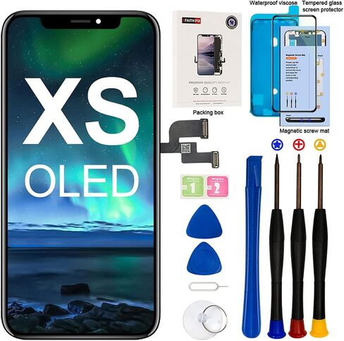 for iPhone XR Screen Replacement 6.1 inch LCD | 3D Touch FHD display digitizer for A1984,A2105,A2106,A2108, Frame Assembly, waterproof adhesive, repair tool, tempered glass in Saudi Arabia
