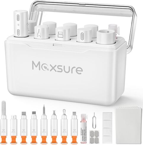 for iPhone Cleaning Kit, Multi-Tool for iPad AirPods Speaker & Charger Port | Repairs & Recovers Lightning Cables & Connectors, Easy Storage, Compatible with USB-C Devices in Kuwait