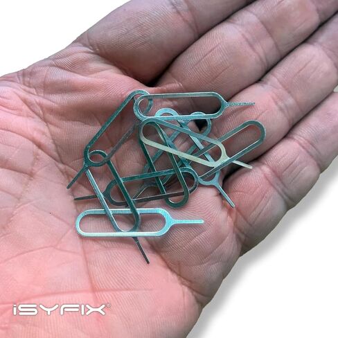 iSYFIX SIM Card Tray Eject Pin Removal Tool, 10 Pack | Steel Ejector Needles for Android, Samsung and Tablets, for Wallet, Keychain or Travel Kit in Saudi Arabia