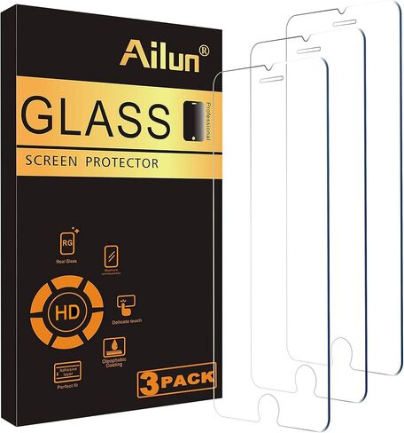 Ailun 3 Pack واقي شاشة لهاتف iPhone 17 Pro Max، زجاج مقسى | 6.9 بوصة، إطار التثبيت، حماية المستشعر، متوافق مع الجزيرة الديناميكية، مناسب للحافظة in Kuwait