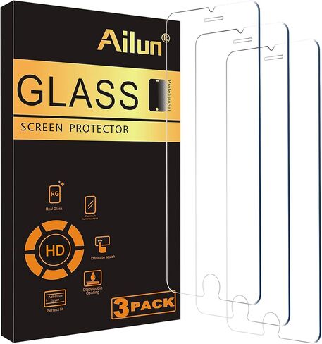Ailun 3 Pack واقي شاشة لهاتف iPhone 17 Pro Max، زجاج مقسى | 6.9 بوصة، إطار التثبيت، حماية المستشعر، متوافق مع الجزيرة الديناميكية، مناسب للحافظة in Kuwait