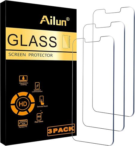 Ailun 3 Pack واقي شاشة لهاتف iPhone 17 Pro Max، زجاج مقسى | 6.9 بوصة، إطار التثبيت، حماية المستشعر، متوافق مع الجزيرة الديناميكية، مناسب للحافظة in Kuwait