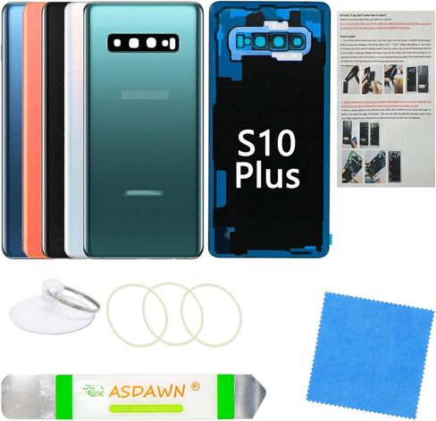 Galaxy S23 Ultra Back Cover Glass Replacement with Pre-Installed Camera Lens + Installation Manual + Repair Tools for Samsung Galaxy S23 Ultra 5G SM-S918 All Carriers (Phantom Black) in Saudi Arabia