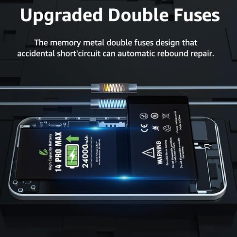 LL TRADER Battery Replacement for iPhone 14 Pro Max with Repair Kit | 24000 mAh High Capacity Replacement Battery for model A2651、A2893、A2896、A2895、A2894 in Saudi Arabia