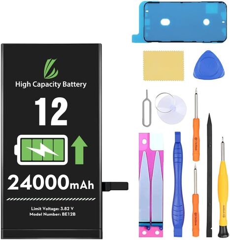 LL TRADER Battery Replacement for iPhone 14 Pro Max with Repair Kit | 24000 mAh High Capacity Replacement Battery for model A2651、A2893、A2896、A2895、A2894 in Saudi Arabia
