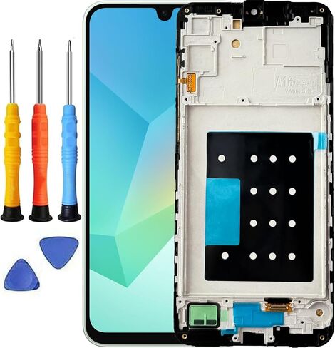 for Samsung Galaxy A16 5G Screen Replacement with Frame | for Samsung A16 Screen Replacement kit A166u1 A166a A166w S166dl A166P LCD Display Touch Screen Digitizer Assembly With Tools in Saudi Arabia
