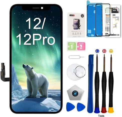 for iPhone 11 Screen Replacement LCD | 6.1 inch FHD LCD assembly, 3D Touch display for A2111,A2223,A2221, repair tools kit, waterproof adhesive, tempered glass in Saudi Arabia