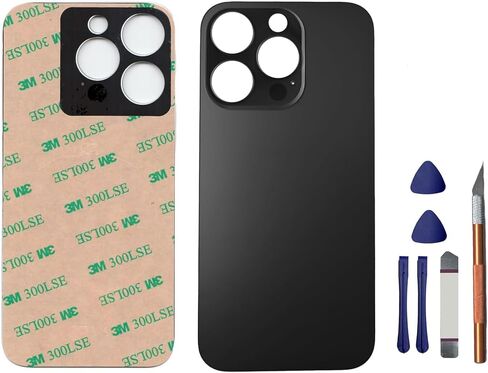 14 Pro Max Back Glass Replacement for iPhone 14 Pro Max Rear Back Glass Panel Replacement with Pre-Installed Adhesive + Repairing Toolkit (Deep Purple) in Saudi Arabia