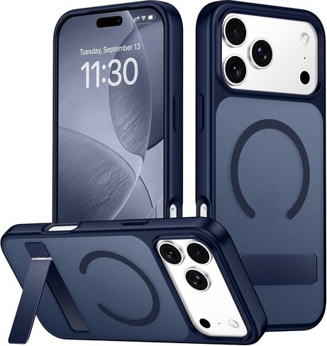 SPIDERCASE Magnetic for iPhone 17 Pro Max Case,with Kickstand,Clear in Saudi Arabia