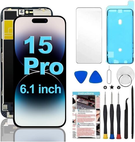 Fixerman for iPhone 11 LCD Screen Replacement 6.1 inch | 3D Touch Display Digitizer Assembly with Repair Tools, Compatible with iPhone 11(A2111, A2223, A2221) (6.1 inch) in Kuwait