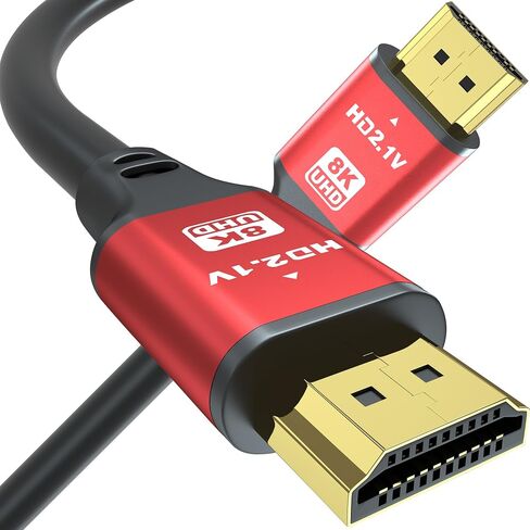 35FT Long HDMI Cable 4K60Hz, High Speed 4K HDMI Cable with Gold Plated Connectors, Red Aluminum Housing, for Ceiling Projector, Wall Mount TV, Home Theater, Conference Room, Classroom Setup. in Saudi Arabia