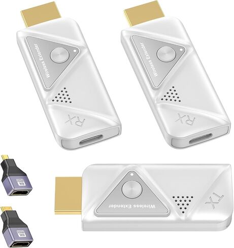 Wireless HDMI Transmitter and Receiver, Plug&Play Wireless Extender | Supports 328FT/100M, 4K Decode 1080P Output, Dual-Band 2.4G/5G, for Streaming Audio/Video from Laptop/TV Box to Monitor in Kuwait