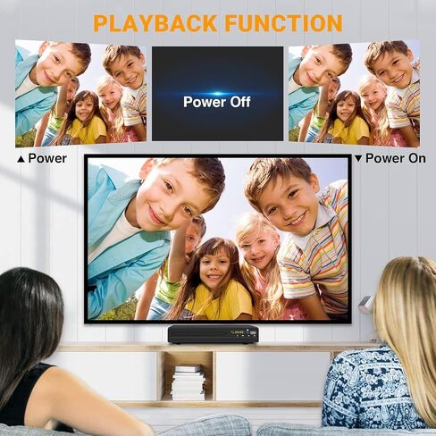 DVD Player, HDMI Region Free DVD Players for Smart TV, 1080P Upscaling, USB Input, HDMI/RCA Output Cable Included, Breakpoint Memory, Built-in PAL/NTSC, CD Players for Home in Saudi Arabia