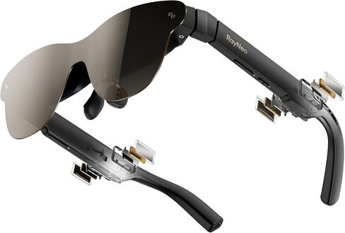 RayNeo Air 3s Pro AR/XR Glasses 201" 1200 Nits 120Hz HueView 2.0 Display | 120Hz Smooth Visuals, 1200 Nits Brightness, Gaming Optimized, iPhone 17/16/15, Android, Mac, Switch 2, PS5, Steam Deck in Saudi Arabia