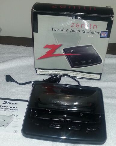 Zenith Zen902 Two Way Vhs Cassette Tape Video Rewinder in Saudi Arabia