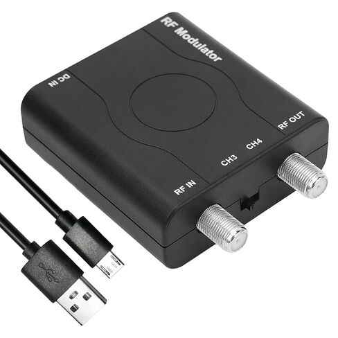 HDM61 HDMI to Coax Adapter, HDMI to RF Modulator NTSC Format | 1080P PPL Control, Plug & Play, Covert HD Multimedia to Radio Frequency Analog Signal, VHF CH3/ CH4, for TV Game Console in Saudi Arabia