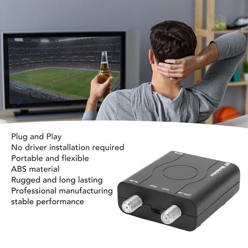 HDM61 HDMI to Coax Adapter, HDMI to RF Modulator NTSC Format | 1080P PPL Control, Plug & Play, Covert HD Multimedia to Radio Frequency Analog Signal, VHF CH3/ CH4, for TV Game Console in Saudi Arabia