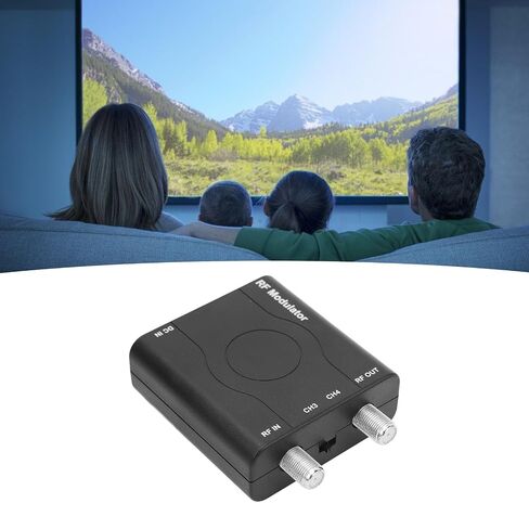 HDM61 HDMI to Coax Adapter, HDMI to RF Modulator NTSC Format | 1080P PPL Control, Plug & Play, Covert HD Multimedia to Radio Frequency Analog Signal, VHF CH3/ CH4, for TV Game Console in Saudi Arabia