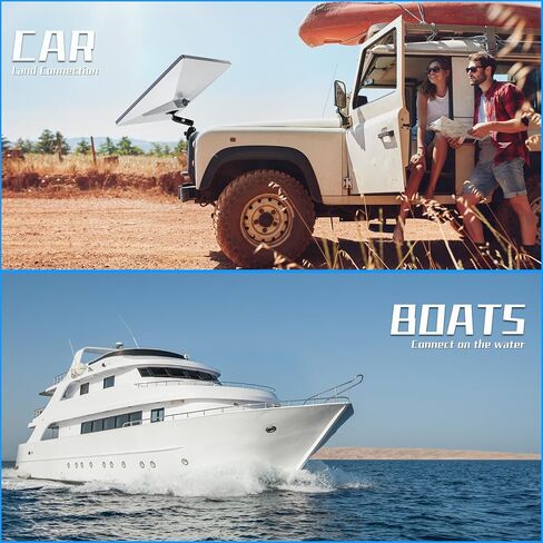 for 2026/2025 Starlink Mini Clamp Mount and 2024 Pipe Adapters, Born for Starlink Mini Pipe Adapter and Flat Mount for RV/Pole/Yacht/Camper/Guardrails, 2 in 1 Design in Saudi Arabia