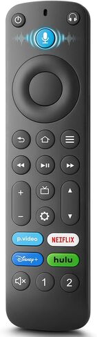 Replacement Remote for Fire TV, Fire Stick, FireStick, Insignia AMZ Fire TV | 1 Year Warranty, for Toshiba/Amazon/Hisense/TCL Fire TV, for Fire Cube, Voice Control, 2 Custom Buttons, Premium ABS Material in Saudi Arabia