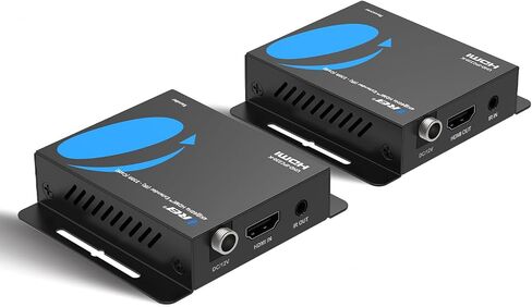 OREI HDMI Over Ethernet Extender via CAT6/7-4K@60Hz Up to 230 ft – HDMI 2.0 & HDCP 2.2 Compliant - 18Gbps Video Bandwidth with HDR 10 – Power Over Cable - 1 Year Warranty (UHD-IPC230-K) in Kuwait