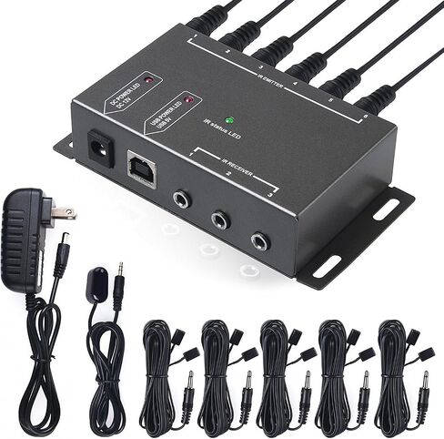 Herfair IR Extender Cable 11ft IR Repeater Kit for TV Set-top Box Remote in Saudi Arabia