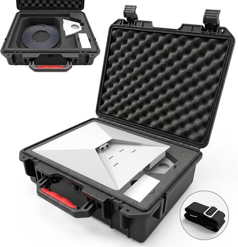 Starlink Mini Case, Waterproof Hard Case Fits Starlink Mini Accessories | Crushproof with Precision Cut Foam, Starlink Mini Storage Case with Shoulder Strap for Outdoor Travel Camping, RV Accessories in Saudi Arabia