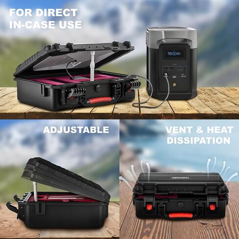 Starlink Mini Case, IP67 Waterproof Hard Travel Carrying Case for Starlink Mini with In-Case Operation for Outdoor Travel and Camping in Saudi Arabia