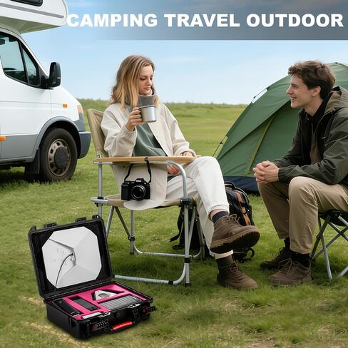 Starlink Mini Case, IP67 Waterproof Hard Travel Carrying Case for Starlink Mini with In-Case Operation for Outdoor Travel and Camping in Saudi Arabia