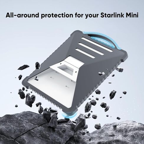 Starlink Mini Case Cover, Protective Cover for Starlink Mini | Waterproof,Liquid Silicone,Scratch-Resistant, Full Cover, Hailproof Starlink Mini Protective Case for Outdoor, Travel,Camping in Saudi Arabia
