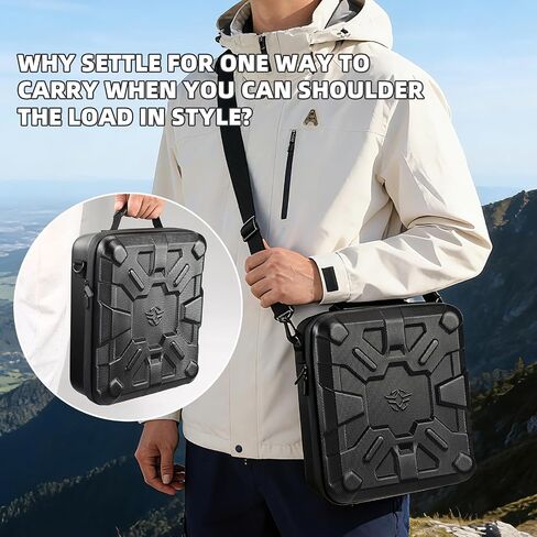 WINDCHASER Ultralight Starlink Mini Case for RV, Off Grid Travel | 28oz Shockproof EVA Waterproof PU Shell, Custom Fit For Dish, Cables, Ideal For Camping, Overlanding, Digital Nomads in Kuwait