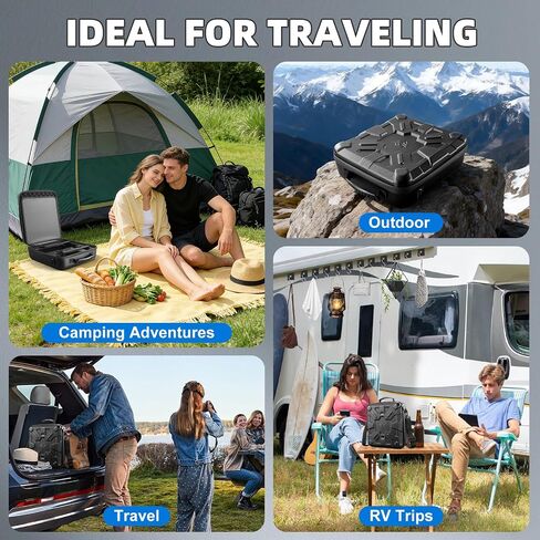 WINDCHASER Ultralight Starlink Mini Case for RV, Off Grid Travel | 28oz Shockproof EVA Waterproof PU Shell, Custom Fit For Dish, Cables, Ideal For Camping, Overlanding, Digital Nomads in Kuwait