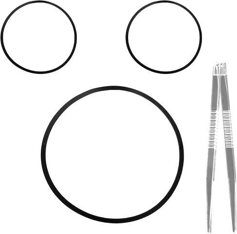 CD Player Belt Kit Premium Rubber 3-Pack for Sony CD Player Repair | 3 Pcs Belts 1 Carousel and 2 Loading for Sony CDP-CX300 CDP-CX355 CDP-CX400 CDP-CX450 CDP-CX455 Vintage CD Player Collectors in Saudi Arabia