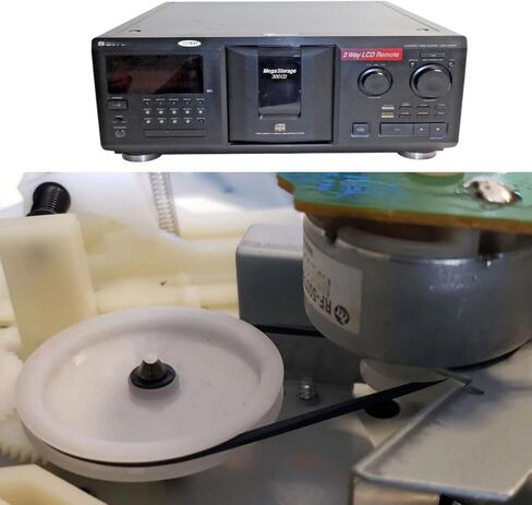 CD Player Belt Kit Premium Rubber 3-Pack for Sony CD Player Repair | 3 Pcs Belts 1 Carousel and 2 Loading for Sony CDP-CX300 CDP-CX355 CDP-CX400 CDP-CX450 CDP-CX455 Vintage CD Player Collectors in Saudi Arabia
