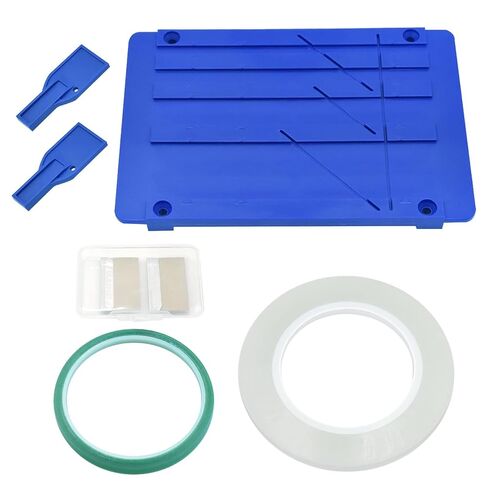 Tape Splicing Block Set for Reel-to-Reel Tape Repair, Blue | Compatible with 1/8, 1/4, 1/2 and 1 inch reel tape, for audio tape splicing, editing and repair in Saudi Arabia