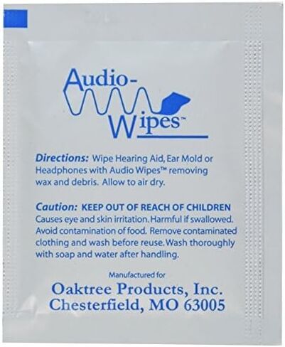 Audio Wipes | 100 Individually Wrapped Cleaning Wipes | Alcohol-Free, Fast-Drying, Safe for Xbox/PlayStation Controllers, Headphones, Earbuds, Monitors & More – Ideal for Gamers! in Kuwait