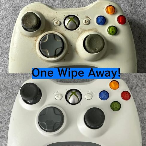 Audio Wipes | 100 Individually Wrapped Cleaning Wipes | Alcohol-Free, Fast-Drying, Safe for Xbox/PlayStation Controllers, Headphones, Earbuds, Monitors & More – Ideal for Gamers! in Kuwait
