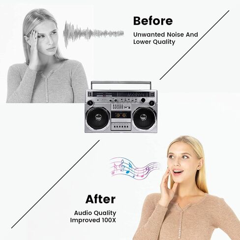 Cassette Tape Cleaner Kit - Reusable Tape Head Cleaner with 2 Cleaning Fluid for Audio Cassette Players, Boombox, Deck, Recorder & Car Tape Players - Cassette Cleaning Maintenance Kit in Saudi Arabia