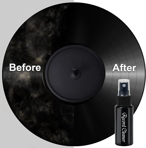 OPULA 7-in-1 Vinyl Record Cleaning Kit Complete - Vinyl Record Cleaner Solution - Velvet Brush - Microfiber Brush - Stylus Brush - Label Protector - Air Blower - Brush for Velvet, Restore LPs Album in Saudi Arabia
