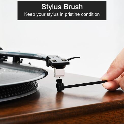 OPULA 7-in-1 Vinyl Record Cleaning Kit Complete - Vinyl Record Cleaner Solution - Velvet Brush - Microfiber Brush - Stylus Brush - Label Protector - Air Blower - Brush for Velvet, Restore LPs Album in Saudi Arabia