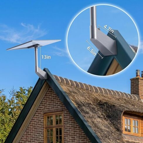 Standard Gen 3/4/4X Mount for Starlink, 360° Adjustable Wall/Roof/Pole Kit | Grey heavy-duty metal Starlink wall mount for V3, rustproof & weatherproof, with a 20° tilt, pipe adapter & hardware included in Saudi Arabia