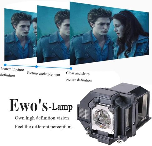 EWO'S Replacement Projector Lamp for ELPLP96 Epson Powerlite Home Cinema 2100 2150 1060 660 760hd VS250 VS350 VS355 EX9210 EX9220 EX3260 EX5260 EX7260 X39 W39 S39 109W V13H010L96 Lamp Bulb Replacement in Saudi Arabia