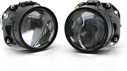 Bixenon Projector Lens LHD Projector Lens with 2.5inch Blue Angel Eyes Shrouds Decoration Mini H1 Replacement Car Retrofit Kit Fit H1 H4 H7 Car Assembly Kit in Saudi Arabia