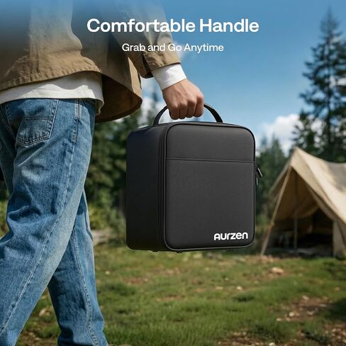 Aurzen Projector Carrying Case, Portable Bag for Indoor & Outdoor Use | Adjustable Fastener Dividers & Securing Strap, Compatible with Aurzen D1R Cube/D1R/D1/D1G/D1 air/D1R air/BOOM mini/air & More in Saudi Arabia