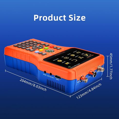 GT Media V8 Finder Pro Satellite Finder Meter SAT Finder TV DVB-S2X/S2/S/T2/T/C Signal Receiver H.264 Digital Sat Detector Satellite Recognition for Adjusting Sat Dish in Saudi Arabia